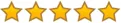 Five yellow stars rating image
